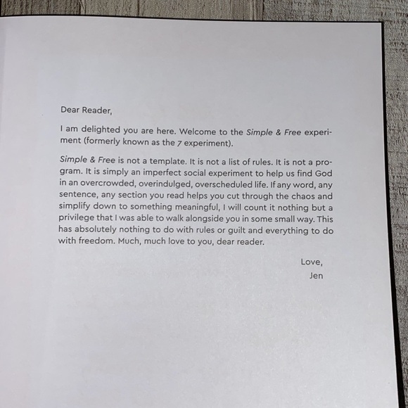 Simple & Free book journal by Jen Hatmaker - Picture 6 of 16